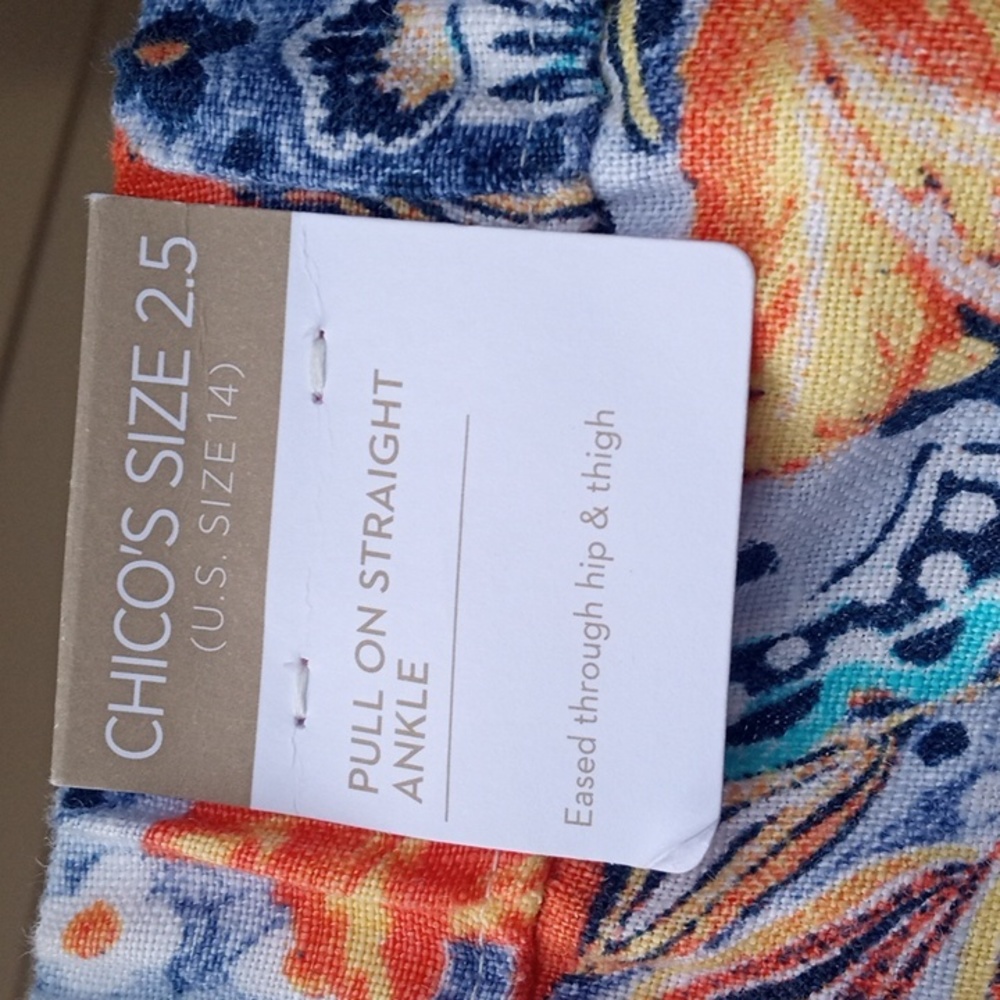 NWT 100% Linen ankle pants 14 - Picture 7 of 9